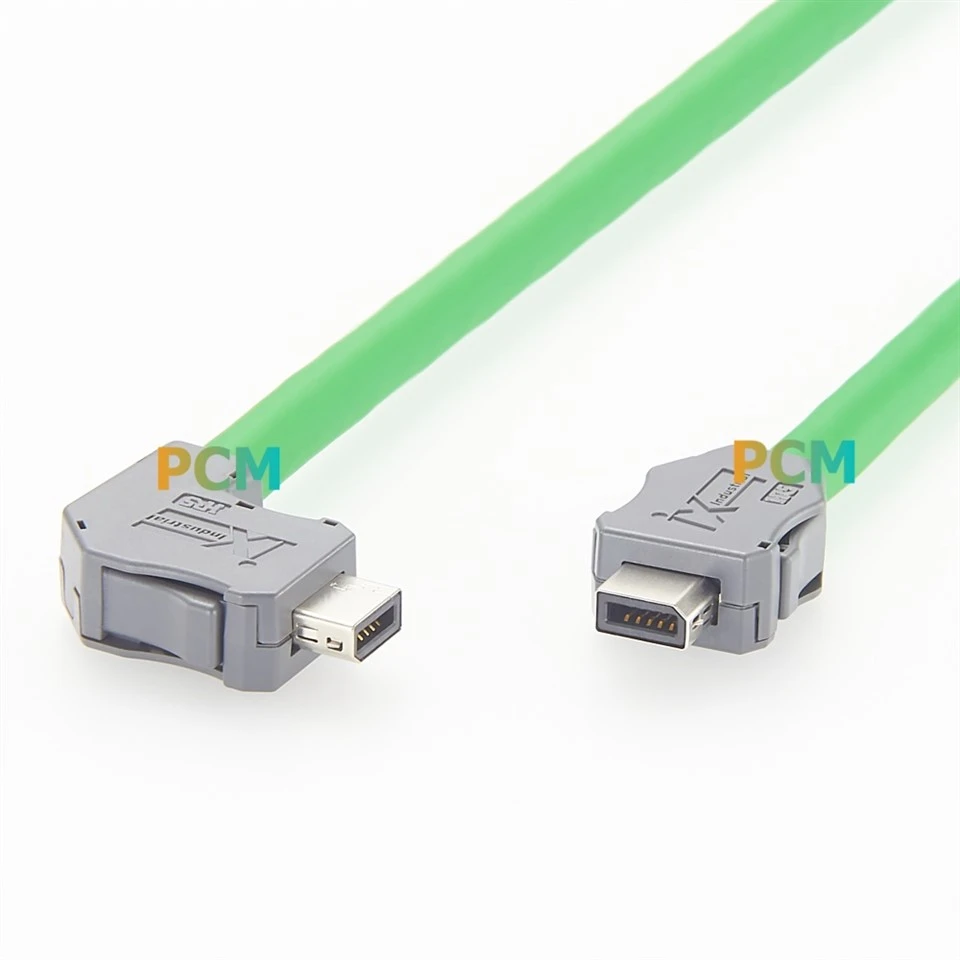90° Right Angle IX Industrial Ethernet Cable