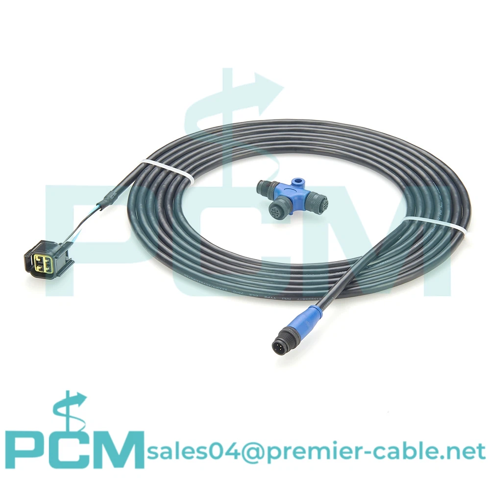 Cáp giao diện động cơ NMEA 2K 4 Pos tới M12 5 Pin T Đầu nối A Mã