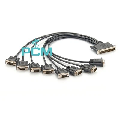DB62 nam đến 8 x db9 cáp nam