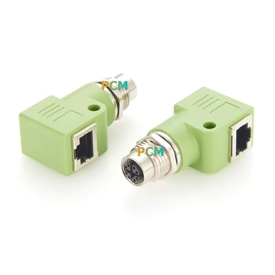 M12 X được mã hóa thành RJ45 cho tủ điện